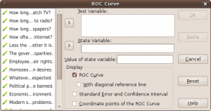 ROC curve computing.