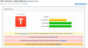 Analiza HTTPS povezave spletne strani podjetja Cifra
